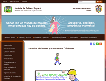 Tablet Screenshot of caldas-boyaca.gov.co